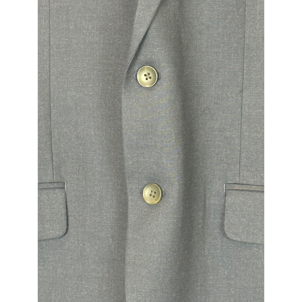 Johnston & Murphy Navy 2-Button Sport Coat Blazer Jacket Classic Casual Size 42R - Picture 3 of 10